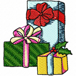 Gifts Embroidery Design 6 Gifts Embroidery Design 6